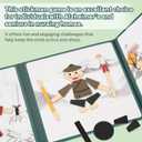 Creative Magnetic Puzzle Books for Adults Wooden Puzzle Games Ancient Dress Up Game Products for Elderly Hemiplegia,Travel Games Finger Exerciser for Seniors in Airplanes & Cars