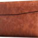 13 Inch Leather Laptop Sleeve Compatible with MacBook Neo 13" 2026 & MacBook Air/Pro 13" (M5/M4/M3/M2/M1, 2025-2018), Magnetic Buckle Closure Protective Case Cover,Brown