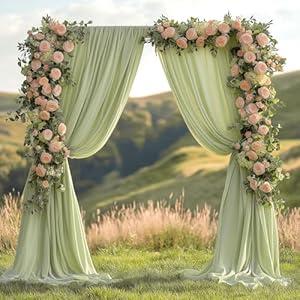 20x10ft Wrinkle Free Black Backdrop Curtain for Parties Soft Fabric Drapes Wedding Black Curtain Backdrop for Birthday Party Decorations Background for Photography 5x10ft, 4 Panels