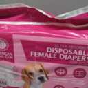 American Kennel Club Female Dog Wrap, Disposable Diapers with Wetness Indicator, Small, 50 Count