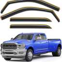 in-Channel Window Rain Guards Fit for Truck Dodge RAM 2500 3500 2019-2026 Crew Cab, Extra Durable Visors Vent Visors Window Deflector Vent Shades Car Accessories -4 pcs