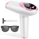 Laser Hair Removal for Women,999,999 Flashes Painless IPL Hair Removel, Hair Removal Device at-Home for Armpits Legs Arms Bikini Line (Pink-white)