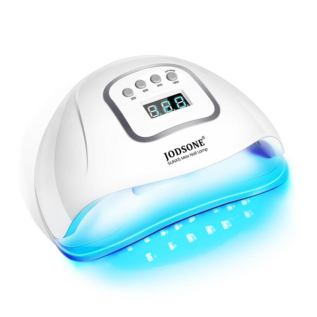 JODSONE U V LED Nail Lamp, Nail Dryer for Gel Polish, Led Light with Automatic Sensor & 4 Timers (Milky White)