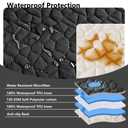 Tuffeel Waterproof Couch Cover for Dogs Washable, Anti-Slip Back Dog Bed Blanket Pet Chair Sofa Furniture Protector(52x82 Inches, Black)