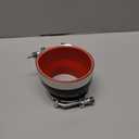 Straight Reducer Coupler Silicone Hose ID 3.5inch to 4inch 4-Ply with Stainless Steel T-Bolt Clamp for Turbo/Intercooler/Intake Piping