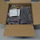 Sofa Legs Square Bed Feet 4 inch Wood Replacement Leg for Furniture Set of 8,Black (4, 8set)