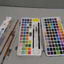 Caliart 128 Colors Watercolor Paint Set Portable, for Adults Artists Professional, Art Supplies Watercolor Painting Kit Sketch Coloring Drawing Gifts (Multicolor)