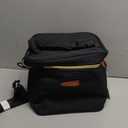 Mancro Breastmilk Cooler Bag with Ice Pack, Fits 6 Baby Bottles Up to 9 Ounce Insulated Baby Bottle Bag, Breast Milk Cooler on The go with Strap, Bottle Storage Bag for Nursing Mom Daycare, Black