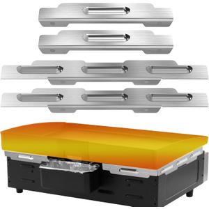 Wind Guards for Blackstone 22 inch Griddle,Blackstone Griddle Accessories Fit for Grill Stainless Steel Magnetic Wind Screens,Compatible with Cover,Rear Grease Cup and Side Shelf,Silver