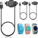 3 Pack Compatible with Disney-Magic Band Plus Charger, 3.3ft Replacement Charger Only Compatible with Disney-Magic Band+, Black
