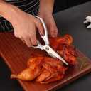 Heavy duty kitchen scissors 2-pack,High Stainless Steel sharp blade,Dishwasher safe meat scissors Cooking shear for Chicken Fish Meat Color RED