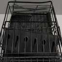 Dish Drying Rack for Kitchen Counter, 2-Tier Large Dish Rack with Drainboard, Rustproof Dish Drainer Organizer with Utensil Holder & Cup Rack, Women Gifts, Cool Stuff & Kitchen Gadgets, Black