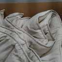 Bedsure Comforter Duvet Insert - Quilted Comforters Oversized King Size, All Season Duvet, GentleSoft Down Alternative Bedding, with 8 Tabs, Gifts for Women/Men, Linen, Oversized King 116 x 98 Inches