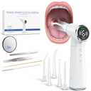 Upgraded Electric Tonsil Stone Remover  High-Precision & Painless Cleaning, Food-Grade Material, 6 Suction Levels | Tonsil Stone Removal Kit with LED Light, Oral Protection & 11 Attachments