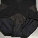 Tummy Control Shapewear Panties for Women Body Shaping Briefs Compression Underwear Seamless Shapewear Panty Girdle (Medium, Cross Black)