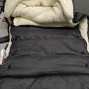 Momcozy Stroller Footmuff Universal | Easily Attaches to Most Strollers | Ultra-Plush,Weather-Proof | Deluxe Warm Stroller Bunting Bag | Extendable Stroller Cover for Winter | Adjustable Buckle (Carbon Black)