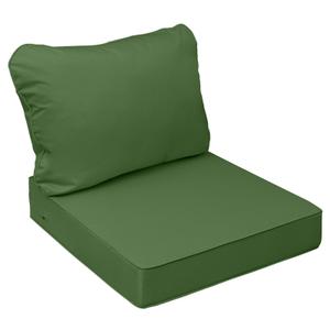 AAAAAcessories Outdoor Chair Cushions, 21 x 19 x 3 + 19 in, 2 Pack