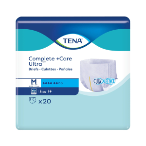 TENA Complete +Care Ultra™ Incontinence Brief, Moderate Absorbency, 20 Count, Medium