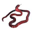 NQEUEPN 3D Printed Snake, 25.79in Flexible 3D Cobra Printed Animals Snake Fidget Toy for Adults Kids Home Office Desk Easter Basket Stuffers Easter Decorations (Black Red)