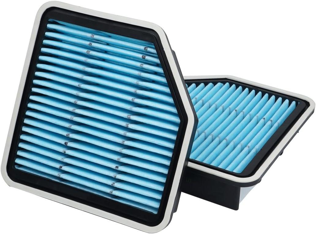 2-Pack Engine Air Filter Fits for 2013-06 Lexus IS250, 2013-06 IS350, 2011-07 GS350, 2007-06 GS430 Air Filter Replacement 17801-31110 Car Accessories