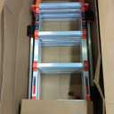 Little Giant Ladder Systems, Velocity with Wheels, M17, 17 Ft, Multi-Position Ladder, Ratchet leg levelers, Aluminum, Type 1A, 300 lbs weight rating, (15417-801)