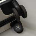 Carry On Luggage for Travel Front Opening, FLOF Expandable Polycarbonate Hard Shell Suitcase with Wheels for Men Women (FX-Lite, White, 19 Inch, 27.2L-32L)