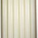 Cathedral Brand White Molded Stearine Candles Short 4's with Self-Fitting Ends, 7/8 Inch x 11 3/4 Inch, Box of 24