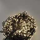 1200 LED 59FT Christmas Cluster Lights, Warm White Christmas Tree Lights Outdoor, Firecrackers String Light with 12 Modes Timer Remote, Waterproof Plug in Twinkle Fairy Light for Xmas Tree Garland