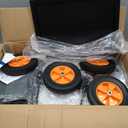Rolling Lawn Aerator Tool, Manual Core Aerator Lawn Tool with 4 Row Tines