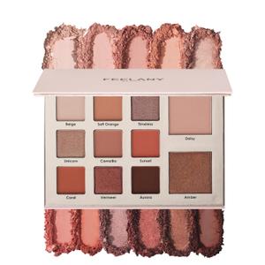 PROFESSIONAL MAKEUP Long Lasting Waterproof Eyeshadow Palette 11 Ultra-pigmented Shimmer & Matte Shades and Naked & Brown Warm Neutral makeup palette with Mirror - Blendable Multi-Purpose (IRIS)