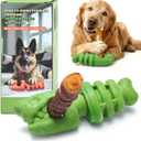 Bully Stick Holder for Aggressive Chewers,Bully Sticks Holder to Prevent Choking,Dog Toys to Keep Them Busy,Dog Chew Holder Fit 0.2-0.79IN Bully Sticks,Gift for Medium/Large Dogs (GREEN)