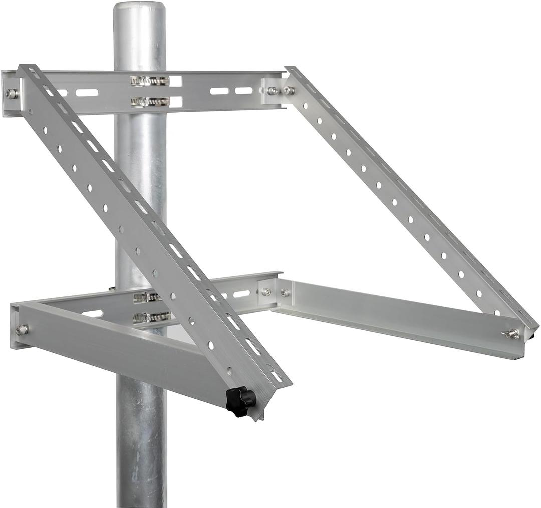 Solar Panel Mounting Bracket Pole Mounts Kit Up to 30W (Pole not Included)