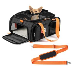 17x13x8 Frontier Allegiant Breeze Airlines Approved top Expandable pet Carrier for Extra-Small Dog/Small cat,Weight up to 5 lbs,Length Shorter Than 16''