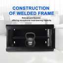 6U Wall Mount Server Cabinet IT Network Rack Enclosure Lockable Glass Door Black