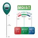 XLUX Soil Moisture Meter (Since 2015) - Durable 304 Stainless Steel Probe & Virgin ABS - Instant Read Hygrometer for Garden, Indoor & Outdoor Plants (Upgraded Design)