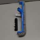 (2025 Upgraded) 20" 2 in 1 Pool Brush Vacuum Head with Swivel Hose Connection & Sturdy Nylon Bristles for Heavy Duty Inground & Above- Ground Pool Cleaning - Connecting 1-1/4" or 1-1/2" Hose (No Pole)