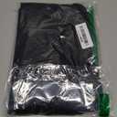 Aloodor Women's Casual Dresses Short Sleeve V-Neck Dress with Pockets (XX-Large, Black)