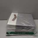 SNWDN 6 Pack Fabric Storage Baskets for Organizing Collapsible Fabric Storage Bins with Handles for Home and Office Organizing (White/Grey 11x11x11 Inches)