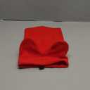 Dog Snood Winter Hood with Ear Protection, Fleece Neck Warmer for Dogs, (Red, Large)