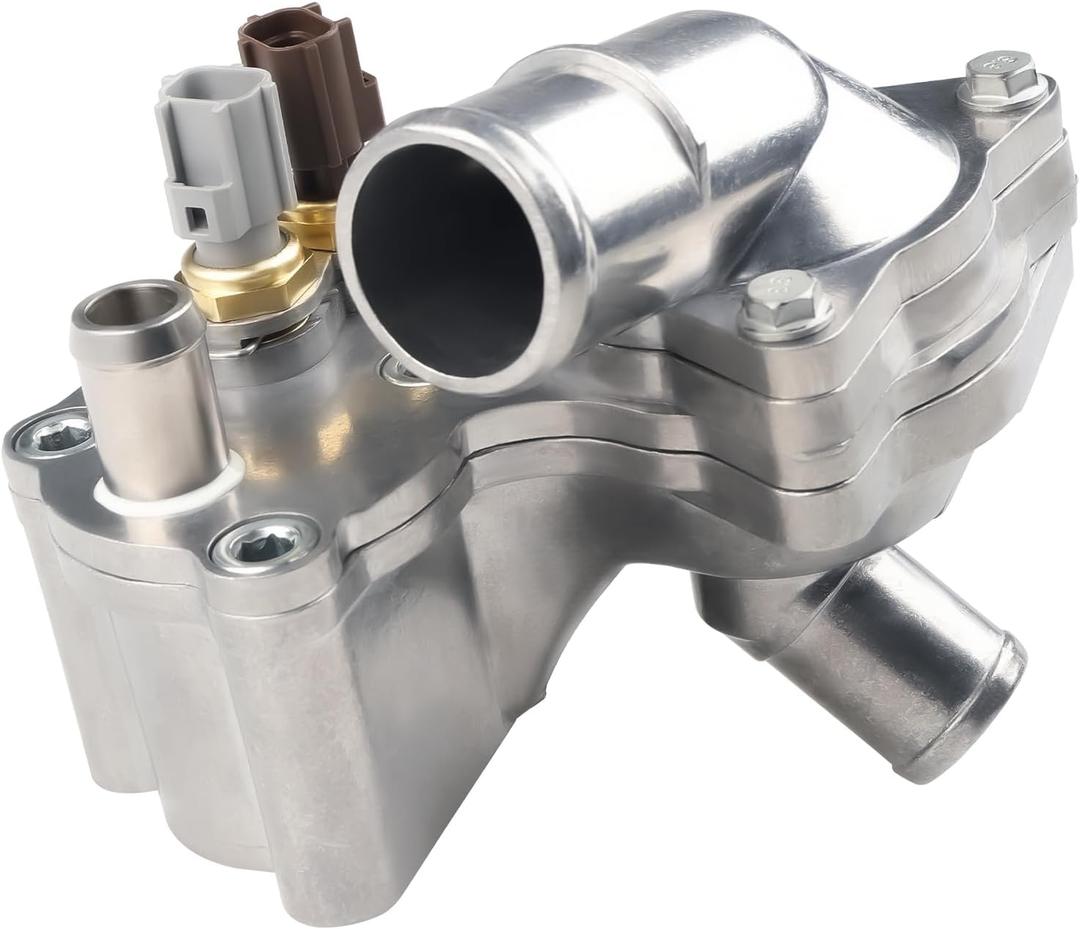 Upgraded Aluminum Thermostat Housing Assembly Compatible with 2001-2005 Ford Explorer, 2001-2011 Ranger, 2001-2008 Mazda B4000, 2001 Mercury Mountaineer, Replacement for SK121093 4L5E8A586AB