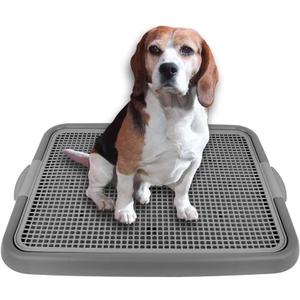 Mesh Training Toilet Potty Tray for Puppy and Small Size Dog 20.3 x 16.3 x 1.2 inch (Gray+Gray)