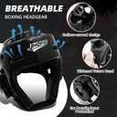 Martial Arts Karate Protective Sparring Gear Package Deal/Gift Adjustable Adult & Youth Headgear, UZJ Gloves & Kicks for MMA, Taekwondo, Boxing Training M