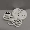 UK Adapters for Travel(13A), US to UK Plug Adapter with 3 Outlets 4 USB Ports (2 USB-C) Total Output 24W, Type G Travel Adapter for USA to British Ireland Scotland Hong Kong