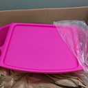 Mind Reader Kids Lap Desk, Activity Tray, Drawing, Stackable, Classroom, Portable, Plastic, 22.25" L x 10.75" W x 8.5" H, Pink