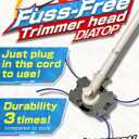 weed eater head Trimmer Head Fuss Free string trimmer Nylon Cord Quick and Easy to Cutter No Disassembly Required Compatible with Most Engines & Electric Grass Trimmers Universal Replacement