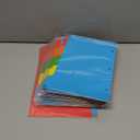 Chuangdi 24 Set/120 Pack A5 Mini Binder Dividers with Tabs, 5.5 x 8.5 Inch Write & Erase 5 Tab Paper Index Dividers for 3 Ring Binder for School & Office(Bright Color)