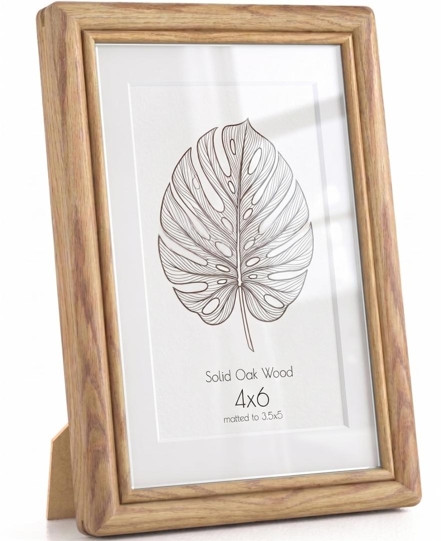 KovaScape Picture Frames,27 x 40 Picture Frame,Solid Oak Wood Picture Frame,27x40 Photo Frame with High Tempered Glass,27 by 40 Wooden Frame Matted to 24x36 Photo for Wall & Tabletop Display,1 Pack