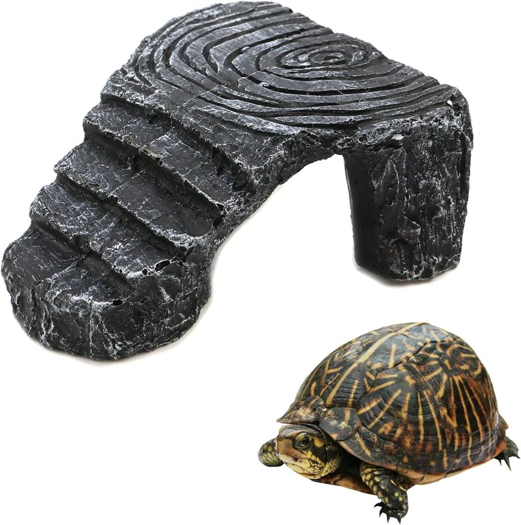 Triangle Climbing Platform Resin Turtle Basking Platform, Tortoise Dock Resting Rock Climbing Ramp Shale Step Ledge