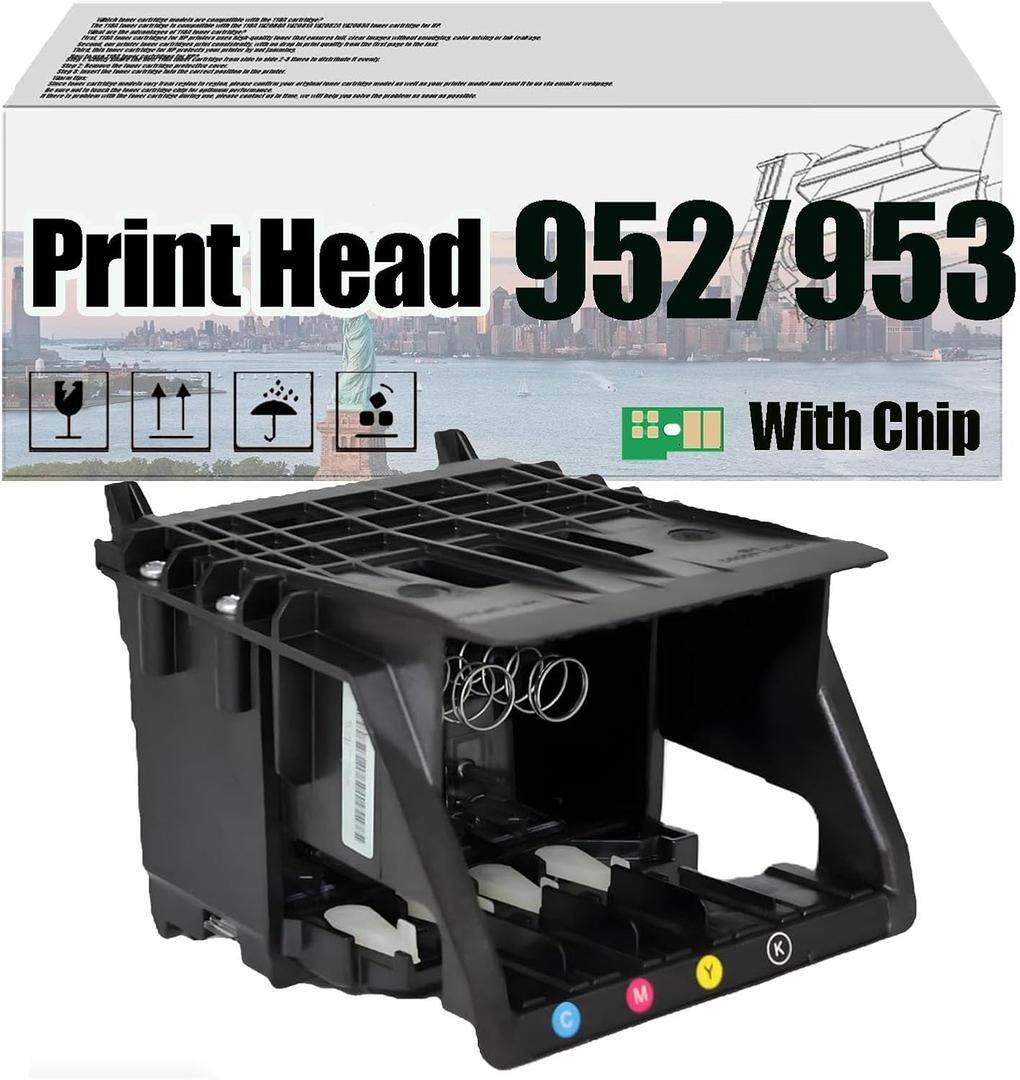 952 953 Print Head Printhead, Compatible for HP Office 7740 8210 8702 8710 8715 8720 8725 8730 8740 Printers  High Print Volume with Chip 1 pcs