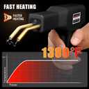 ATOLS Upgraded Plastic Welder, 1000PCS Staples, Pure Copper Transformer, Rapid Heating, Plastic Welding Kit, Hot Stapler Kit, Plastic Welder Gun Kit, Car Bumper Repair Kit, Plastic Repair Kit